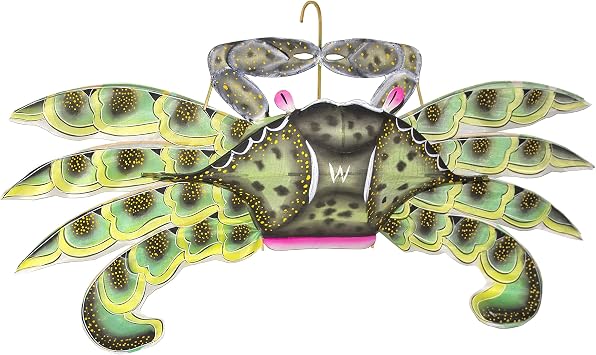 G&Z Green 3D Crab Kites for Wall Decor