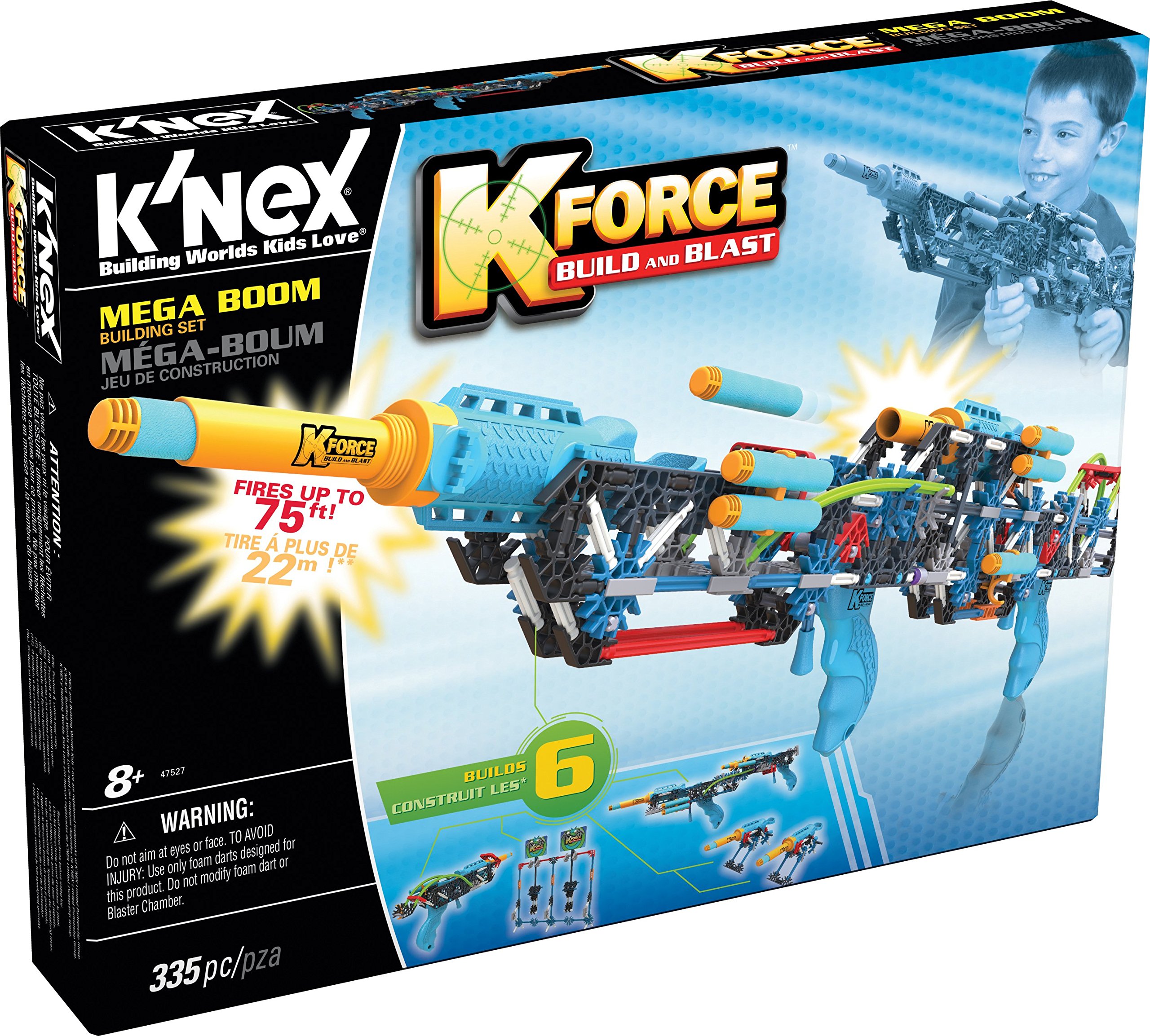 K'Nex K-FORCE ‒ Mega Boom Building Set – 335 Pieces – Ages 8+