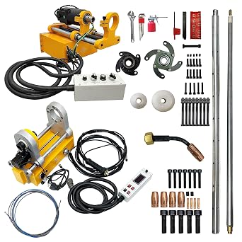 TECHTONGDA Line Boring Machine and Auto Rotary Inner Boring Welder for Excavating Machinery Not Include MIG Welder 110V
