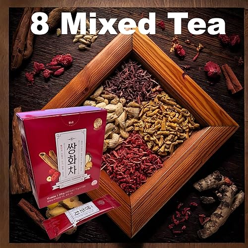 Miniatura 3 de Té de hierbas saludable tradicional coreano Té Ssanghwa 1 caja (0.53 oz x 15T)