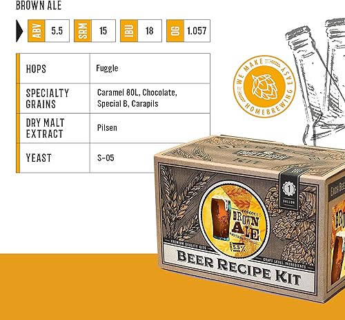 Vista 37 de Kit de recetas para elaborar cerveza (ingredientes) – fabrica tu propia cerveza con Home Brewing - 1 galón, Hefeweizen