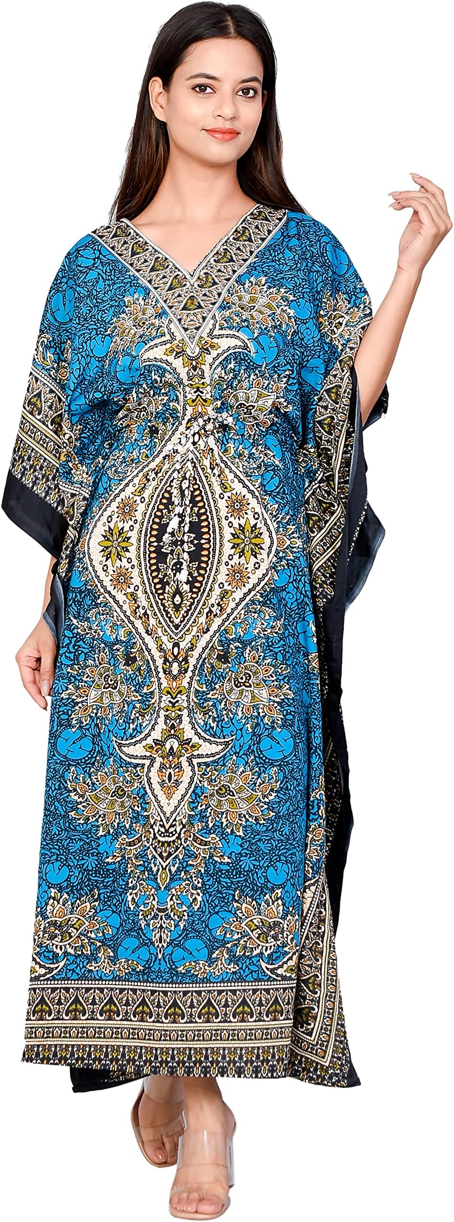 ReynosoHomeDecorKimono Kaftan dress for women` Elegant, Miami,lbiza,Holiday Dress,Evening dress,loose fit