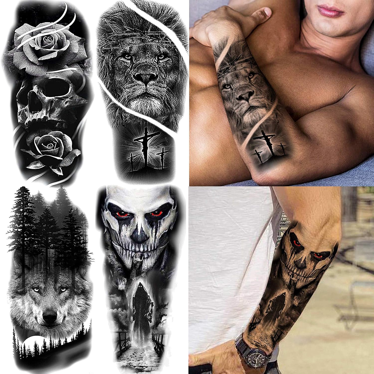 Buy Egmbgm 22 Sheets Halloween Skull Temporary Tattoos For Women Neck 3d Pirate Captain Lion Warrior Evil Joker Gangster Fake Tattoo Stickers For Men Adults Arm Rose Flower Cross Long Lasting Tatoos Buy Egmbgm 22 Sheets Halloween Skull Temporary Tattoos For Women Neck 3d Pirate Captain Lion Warrior Evil Joker Gangster Fake Tattoo Stickers For Men Adults Arm Rose Flower Cross Long Lasting Tatoos