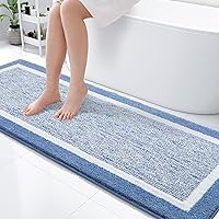 Vista 19 de OLANLY Alfombras de baño 30x20, tapete de baño de microfibra extra suave y absorbente, antideslizante, lavable a máquina, secado rápido, alfombra