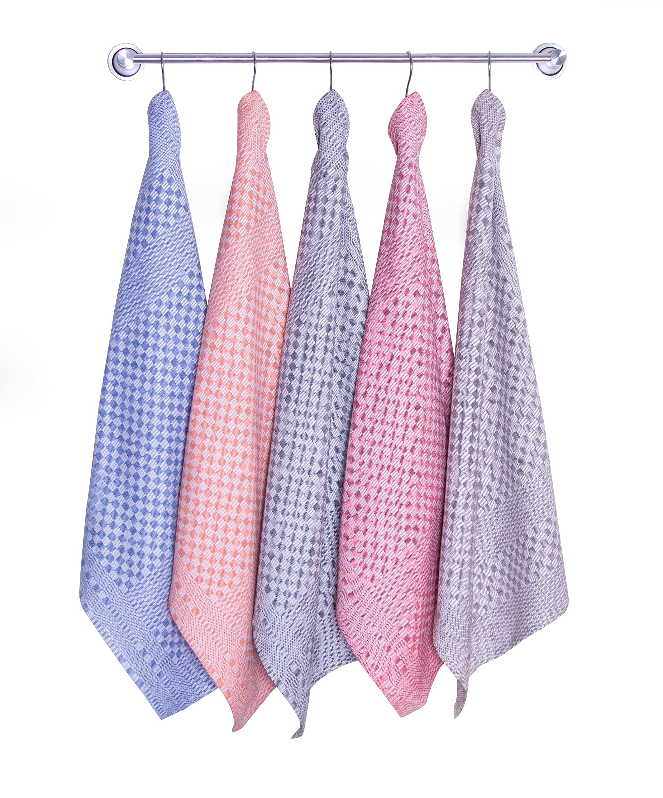 LEFUNDA® Zestaw 10 ściereczek do naczyń – 100% bawełna ręczniki kuchenne, 220 GSM, miękkie, super chłonne ręczniki do naczyń, pełna nitka, 50 x 70 cm (brązowe, 10)