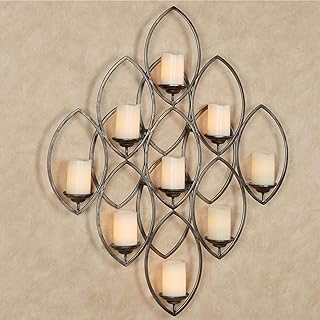 Touch of Class Geometric Iona Gunmetal Metal Wall Sconce Modern Candelabra