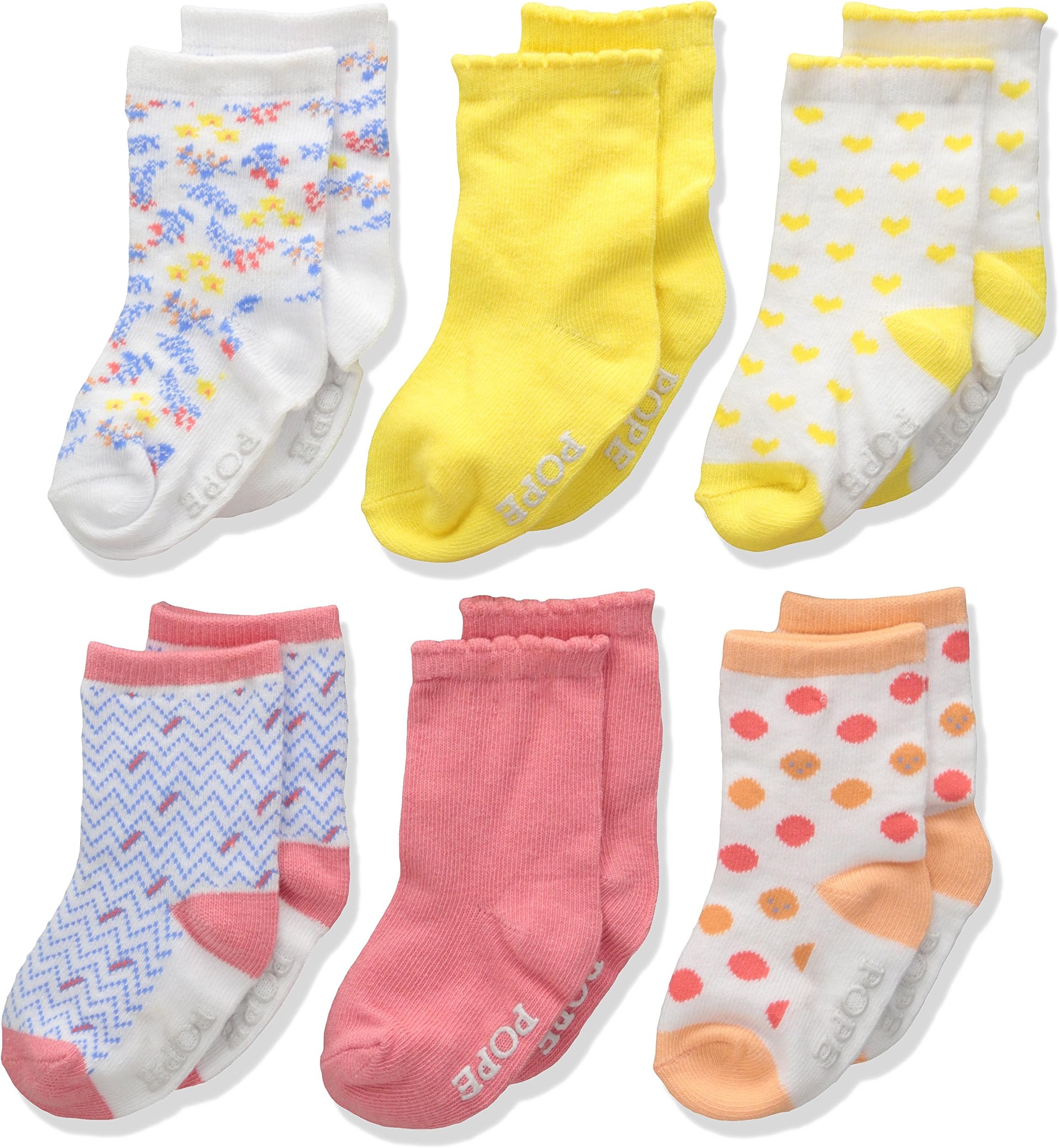 Baby 6pk Girls Crew Playful Me
