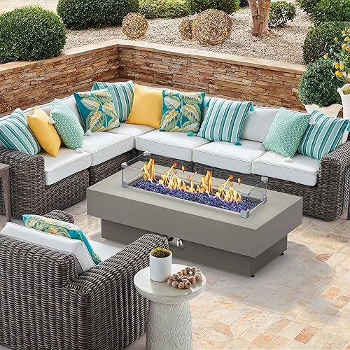 Miniatura 12 de Fogata de propano para exteriores de 32.5 pulgadas con cubierta de tanque de 20 libras, fogatas de propano de 50,000 BTU para patio exterior