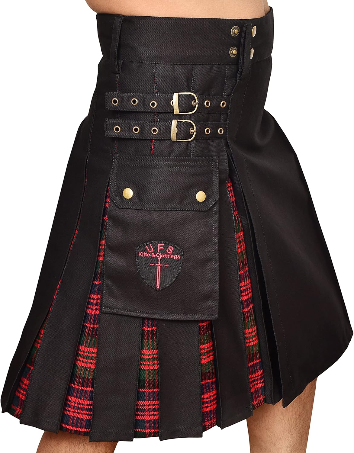 UFS Kilts – Hybrid Utility Kilt for Men in Cotton & Tartan, Sizes 30''-66''