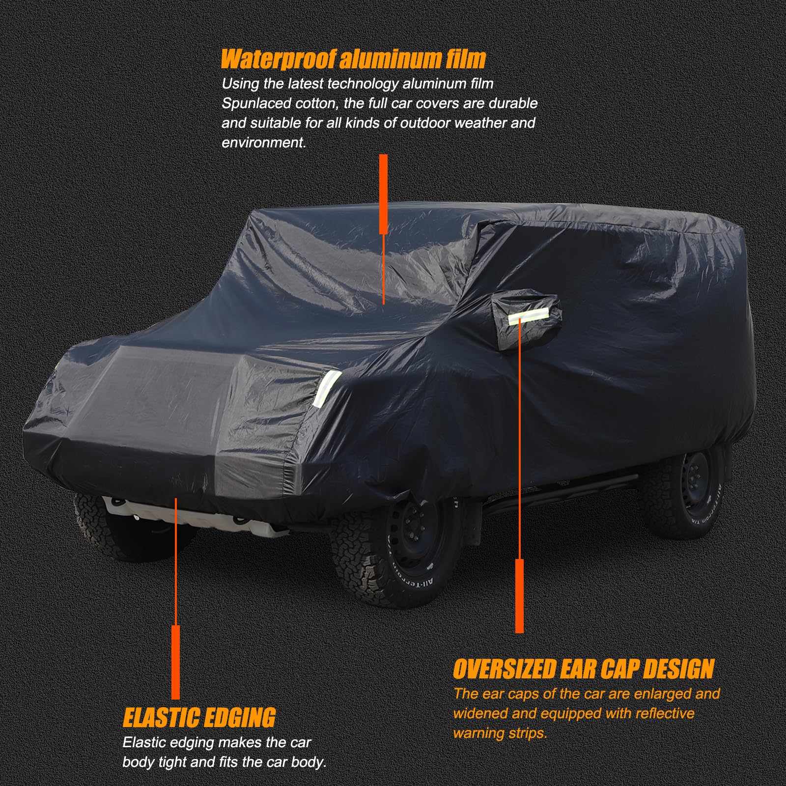 Tumukiw for INEOS Grenadier Exclusive Car Cover All Weather Waterproof Universal in All Seasons Snowproof Rainproof Premium Car — view 5