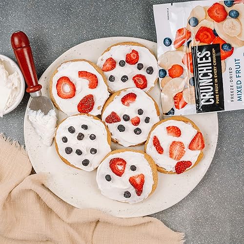 Miniatura 67 de Crunchies Frutas liofilizadas, frutas crujientes 100% naturales, sin OMG y kosher, paquetes de aperitivos de frutas liofilizadas resellables