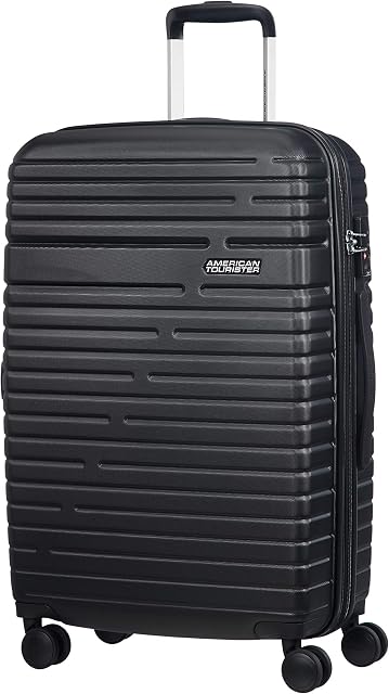 American Tourister Aero Racer Spinner 68 Expandable - 3,6 Kg Suitcase, cm, 75.5 liters, Black (Jet Black)