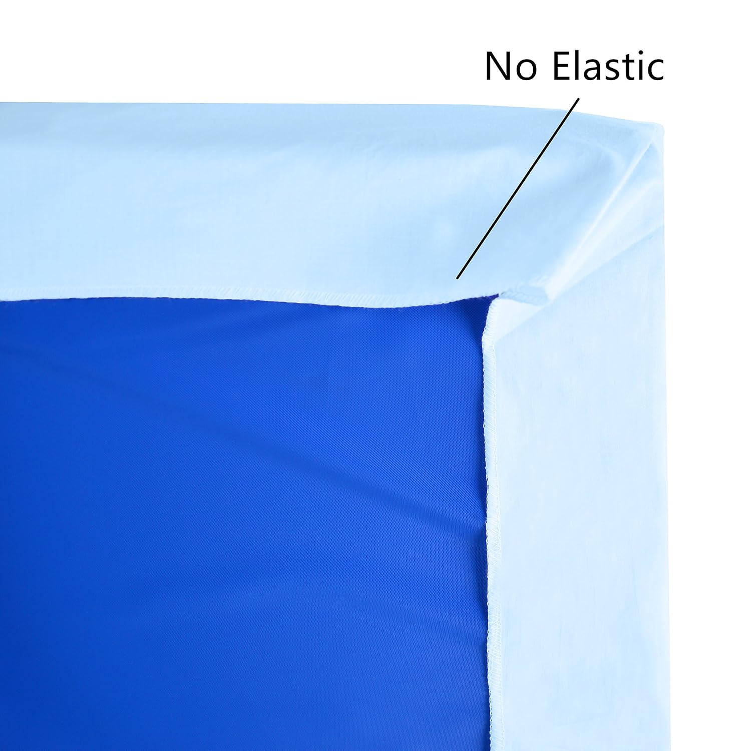 American Baby Company 100% Cotton Percale Fitted Nap Mat Sheet with Elastic Corners 24" x 48" x 4" - Soft & Breathable Rest Mat Sheet or Nap Mat Cover for Daycare, Kindergarten & Preschool, Blue