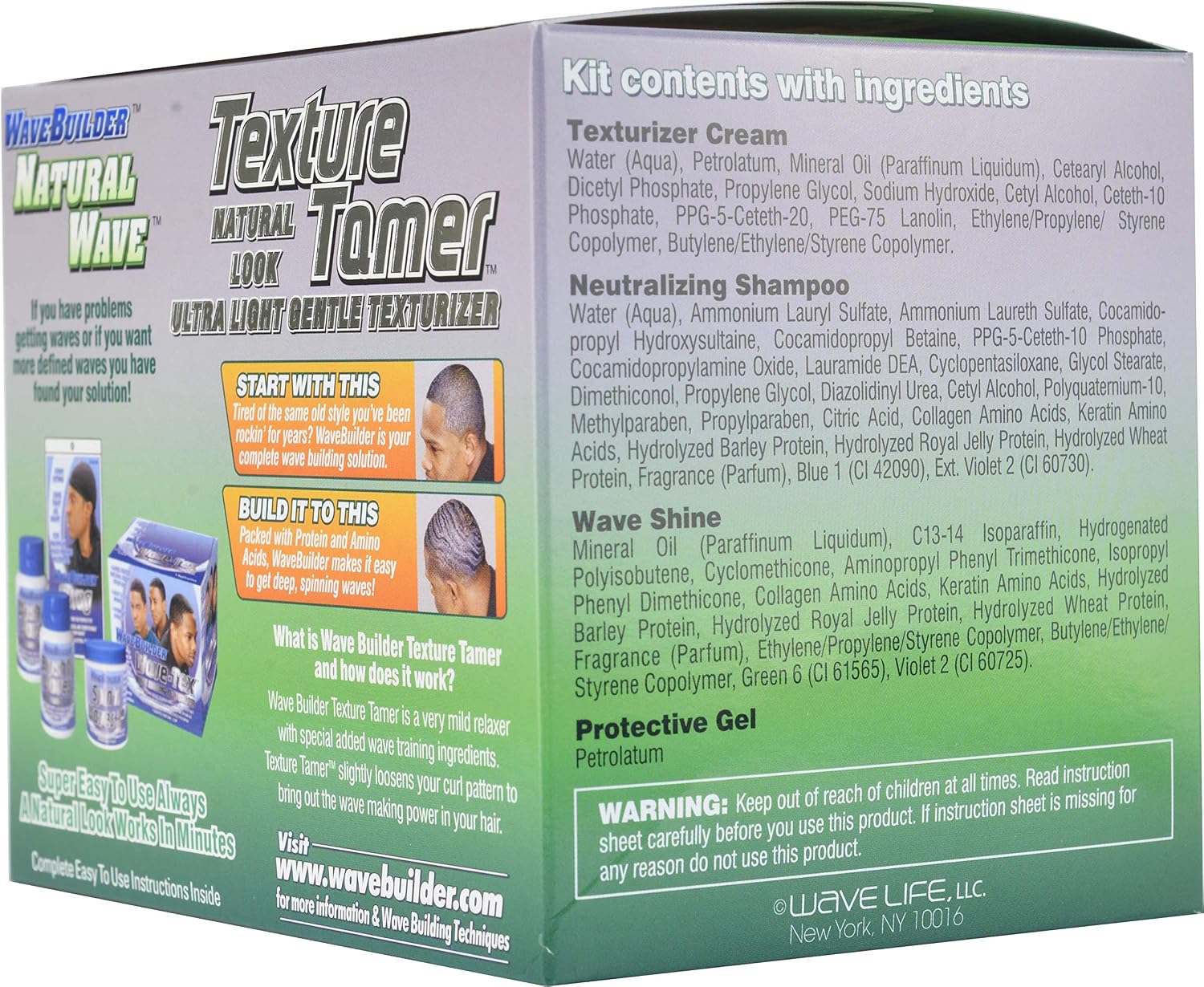Wavebuilder Liquid Wavebuilder Natural Texture Tamer Kit, 1 Ea, 1count