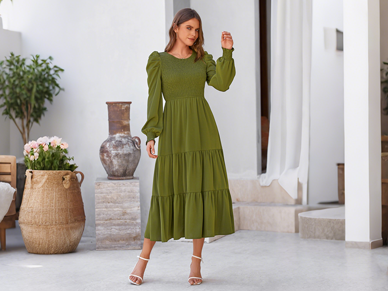 lined long sleeve underwire dress YMDUCH Women's Casual Long Sleeve Square Neck Back Belt A Line Ruffle Hem  Mini Dress with Pockets Black at Amazon Women's Clothing store