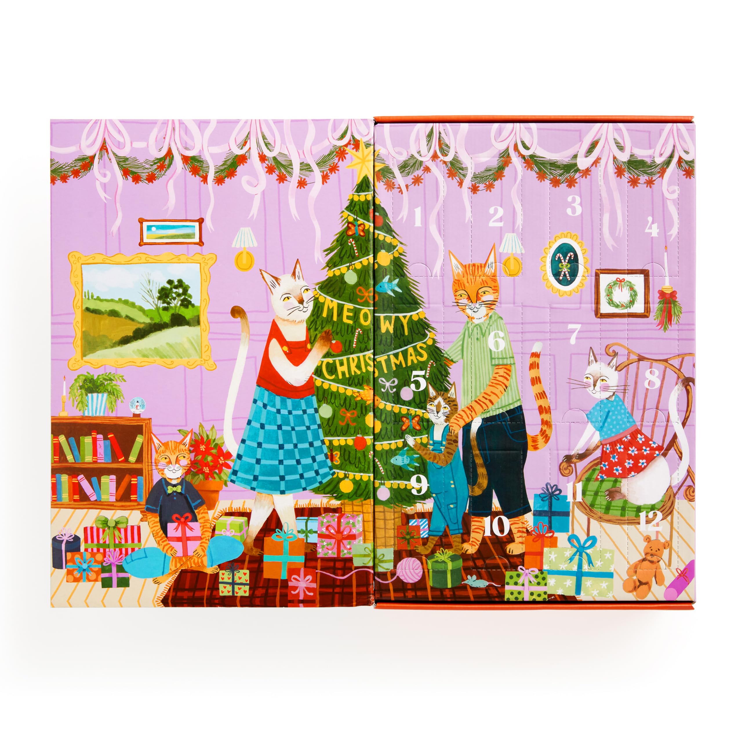 Amazon.com: Galison Meowy Christmas Christmas Countdown – 12 Days