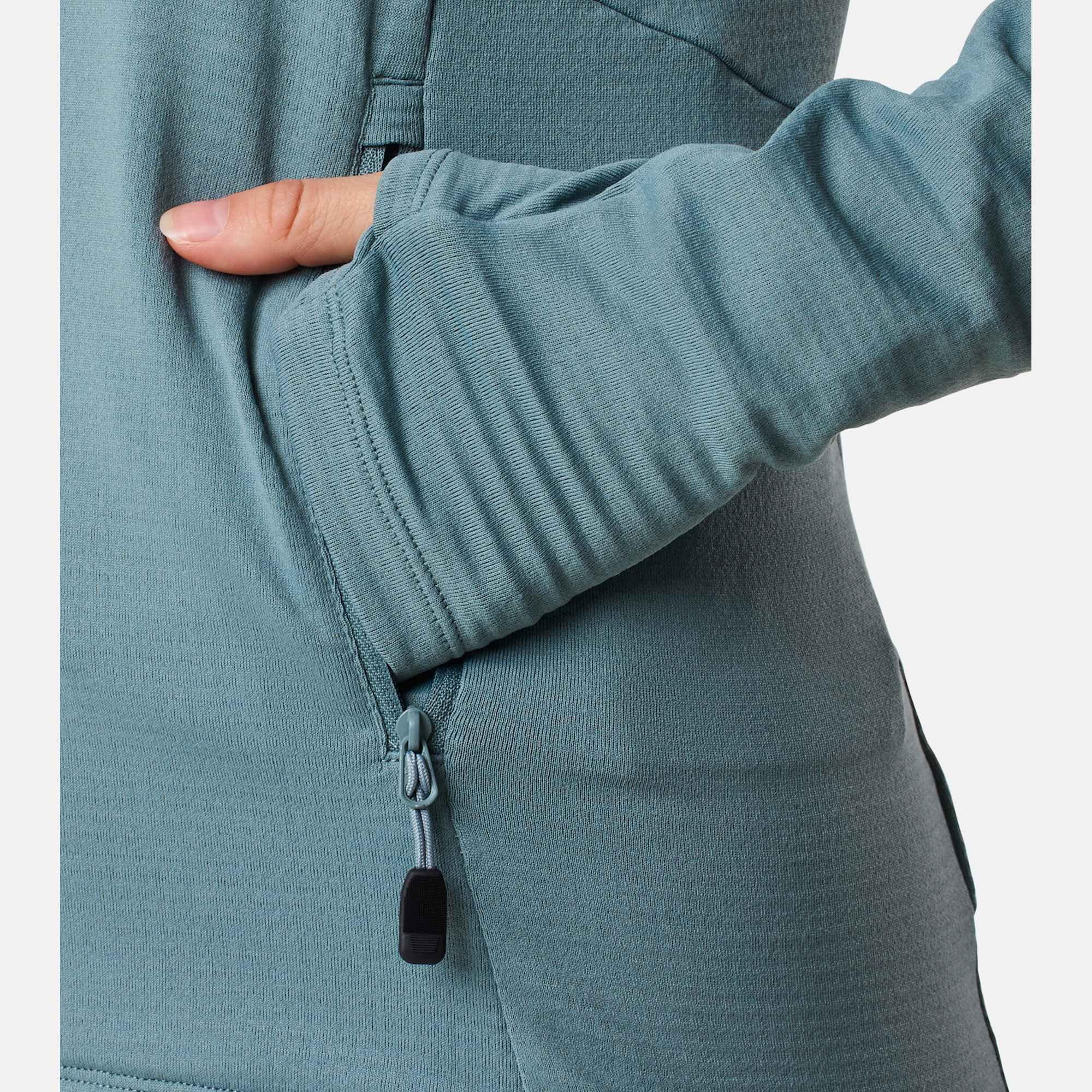 Swedemount Ultra Light Tech Midlayer con Cappuccio Donna Maglione Allenamento Leggero Traspirante