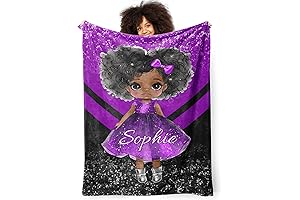 Personalized Black Girl Blanket: A Cherished Gift for Your Little Princess