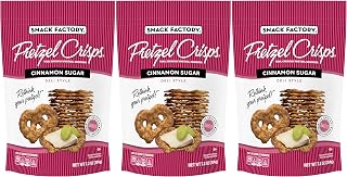 Snack Factory Cinnamon Sugar Pretzel Crisps 7.2oz (Pack of 3)