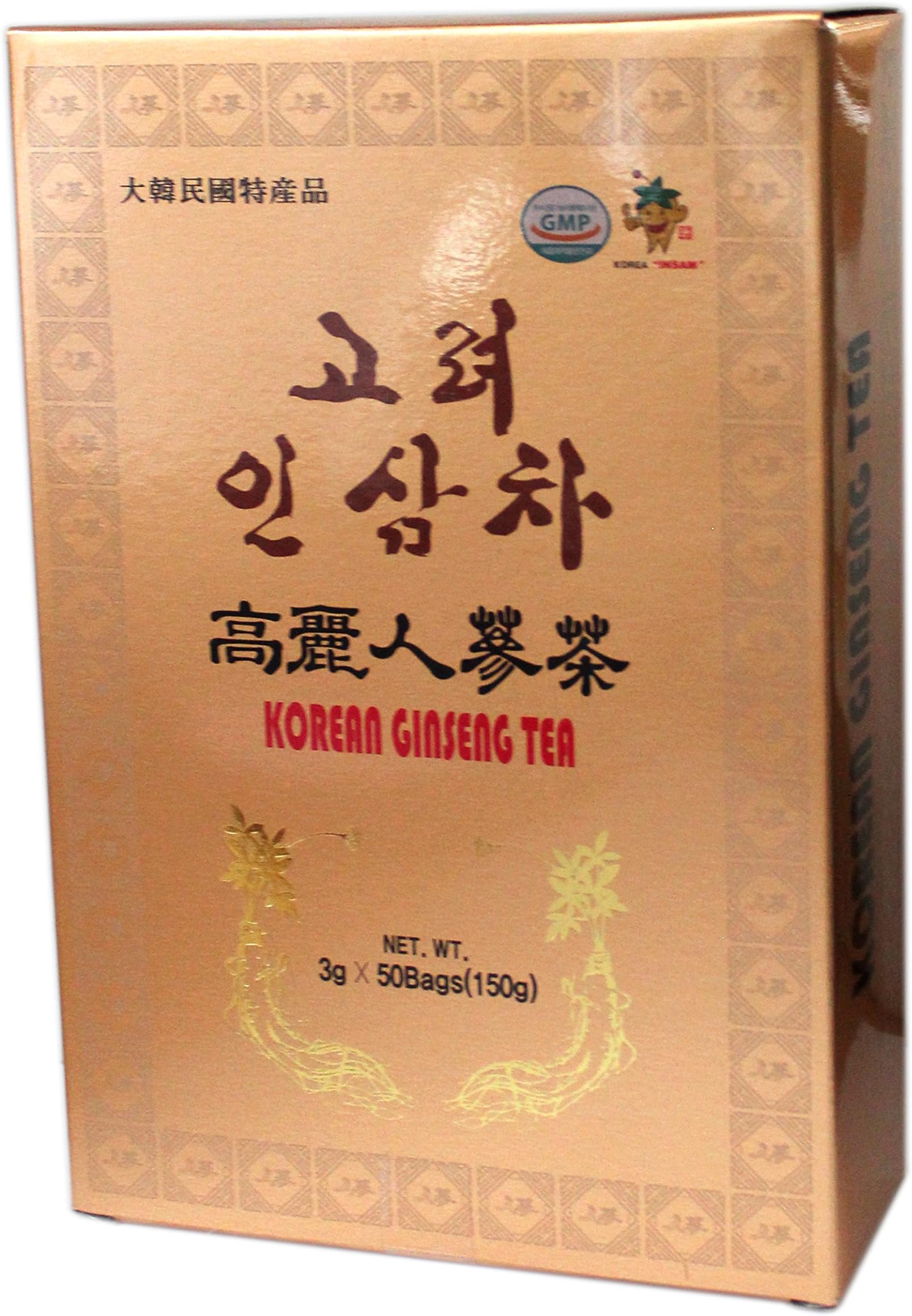 100% Authentic Korean Gold Instant Ginseng Tea 50 Sachet UK Seller by Damizle