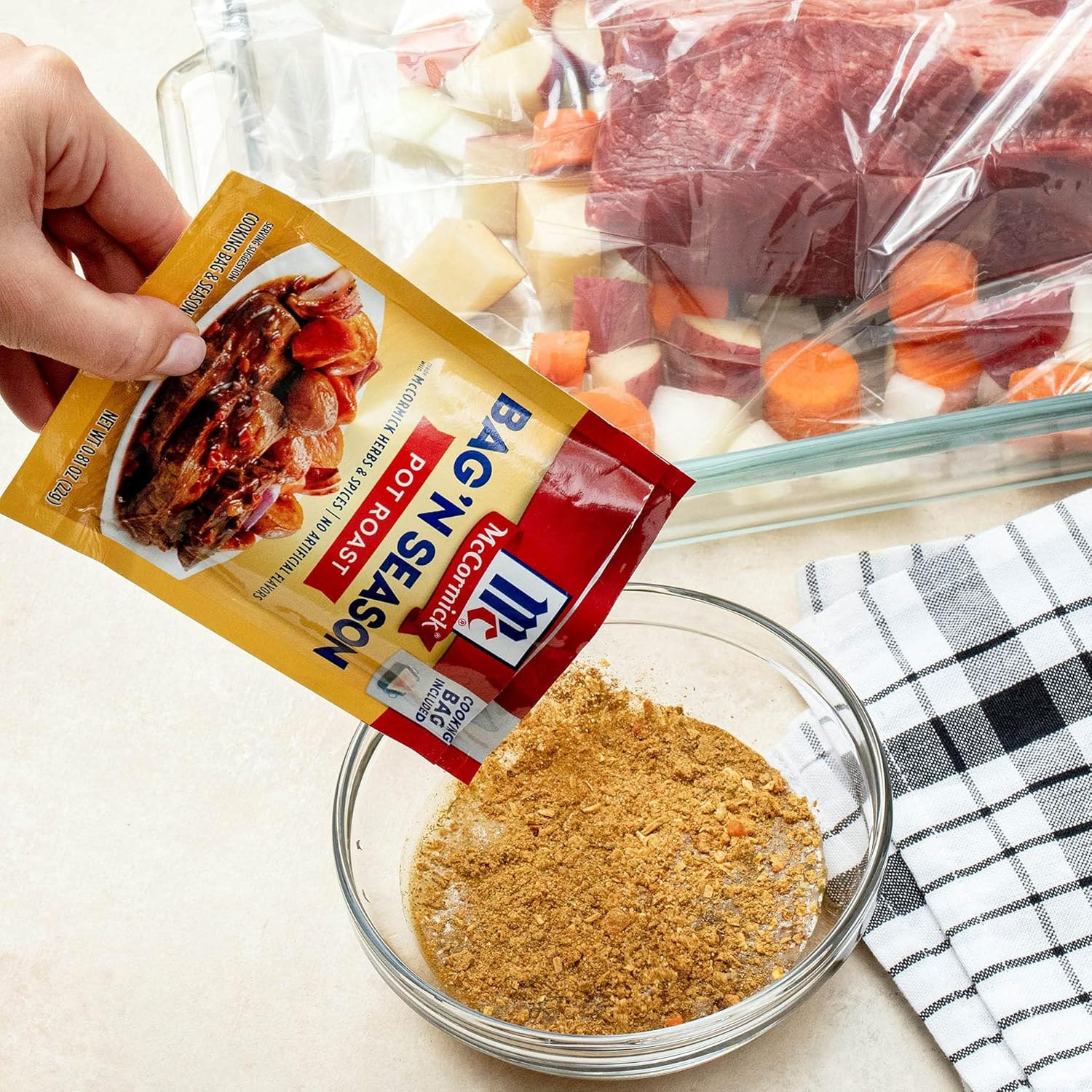 McCormick Pot Roast Bag n' Season, 0.81 oz, 6 pk