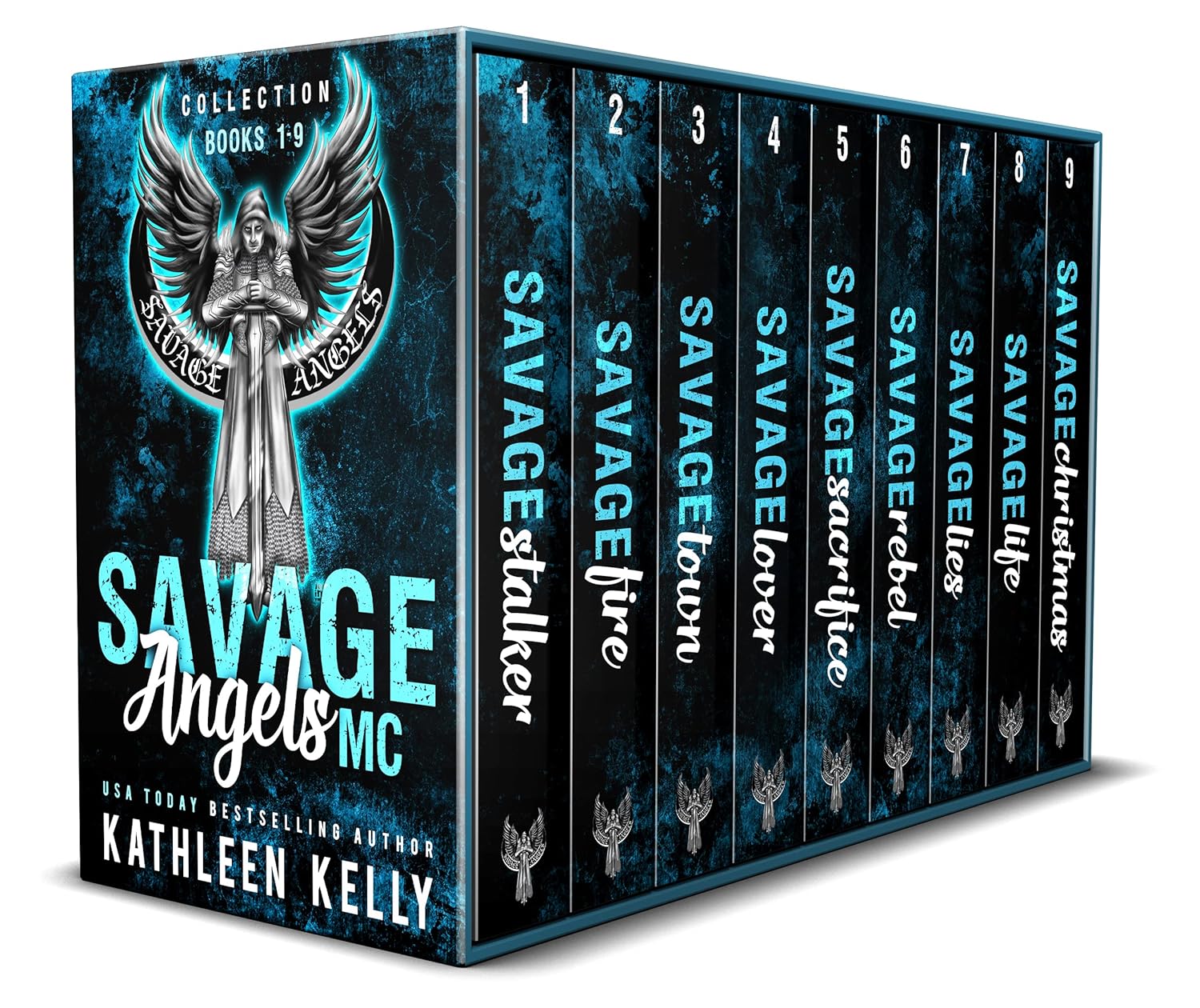 Savage Angels MC Collection Books 1-9: Motorcycle Club Romance Thumbnail