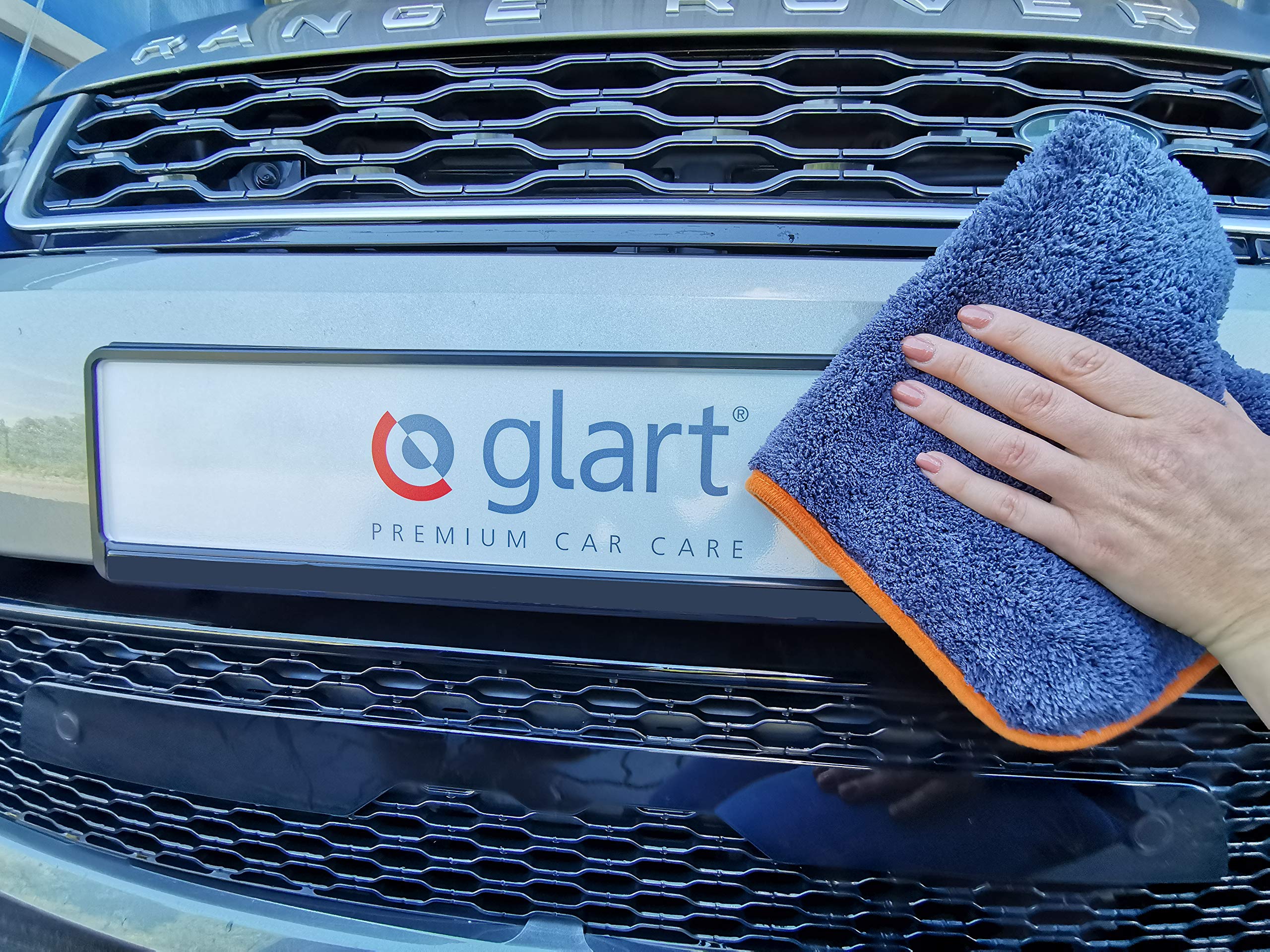Glart 443TPO4 paños de microfibra 12 unidades – 600 GSM – 40x40 cm – paños de pulido mullidos para secado y cuidado – ultrasuaves, sin pelusa y muy absorbentes – para coche, moto, barco y hogar | morbidi, ultra soffici, senza pelucchi, assorbenti, per asc