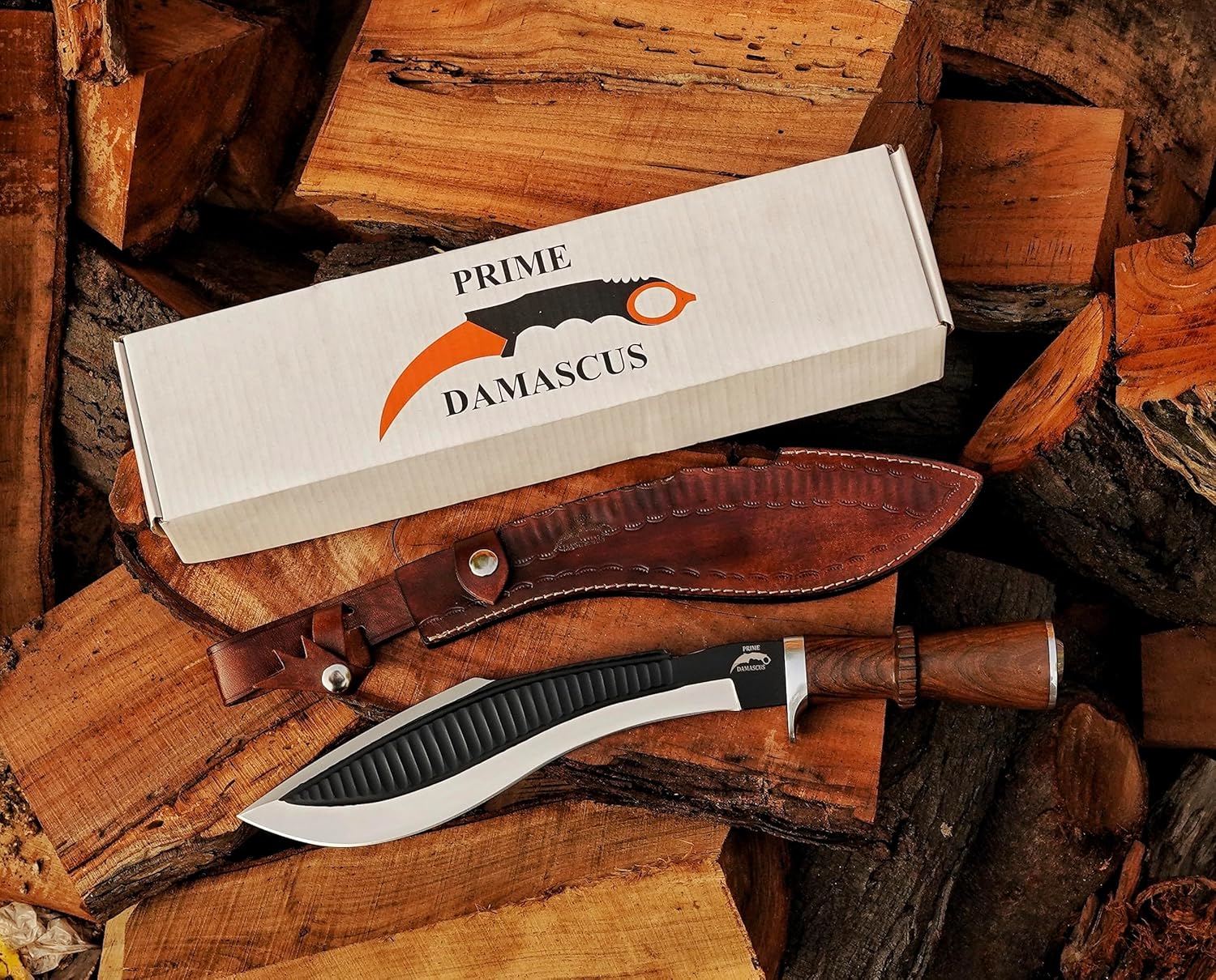 Kukri Machete Knife with Sheath- Cool Tool for Outdoor Camping- Best Handmade Gift for Men