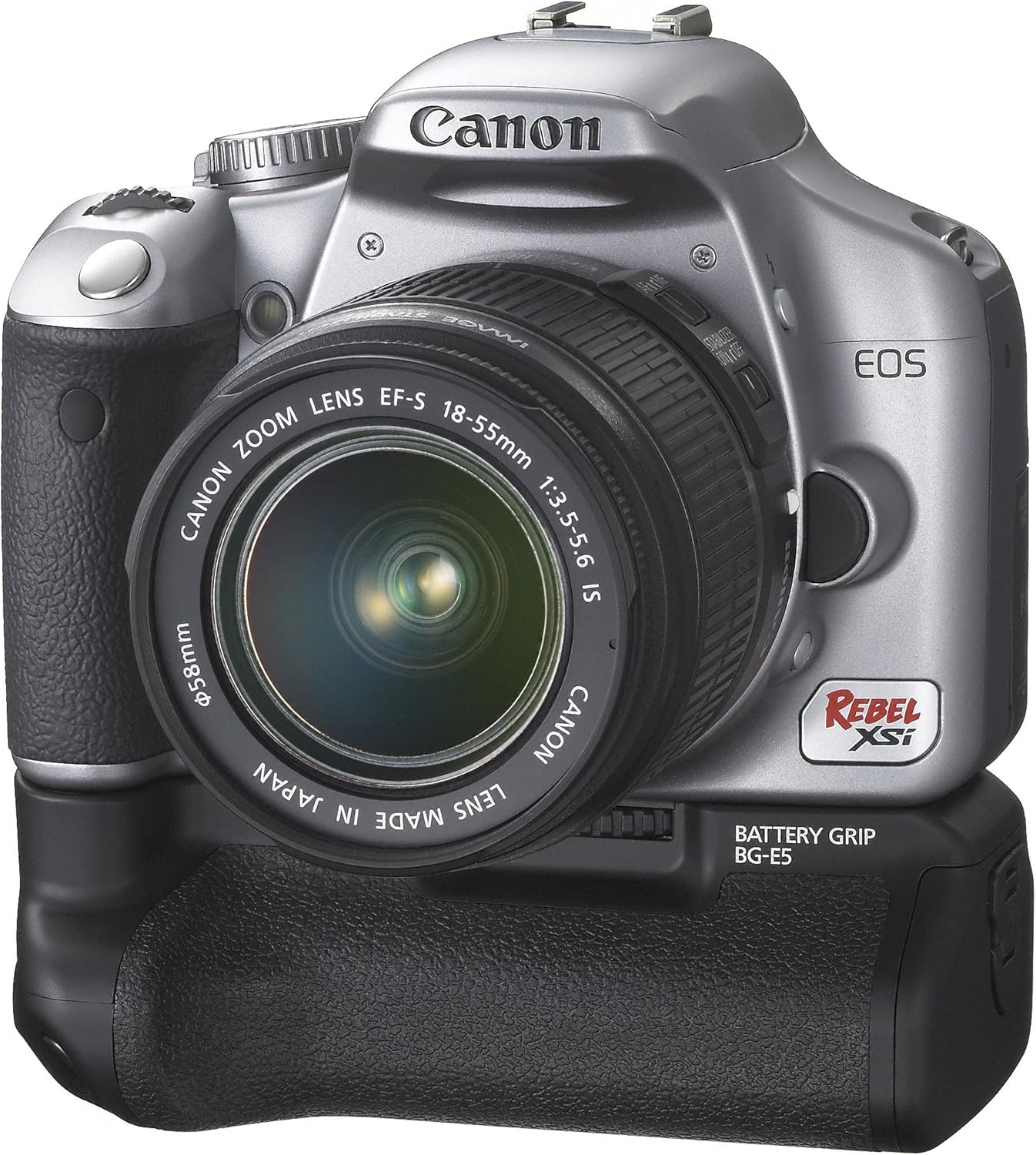 Canon Digital Rebel XSI 12.2 MP Digital SLR Camera with EF-S 18-55mm f/3.5-5.6 IS Lens (Silver) Silver XSI w/ 18-55mm IS Lens Standard Packaging image 13 of 14 B0012Y6HC8