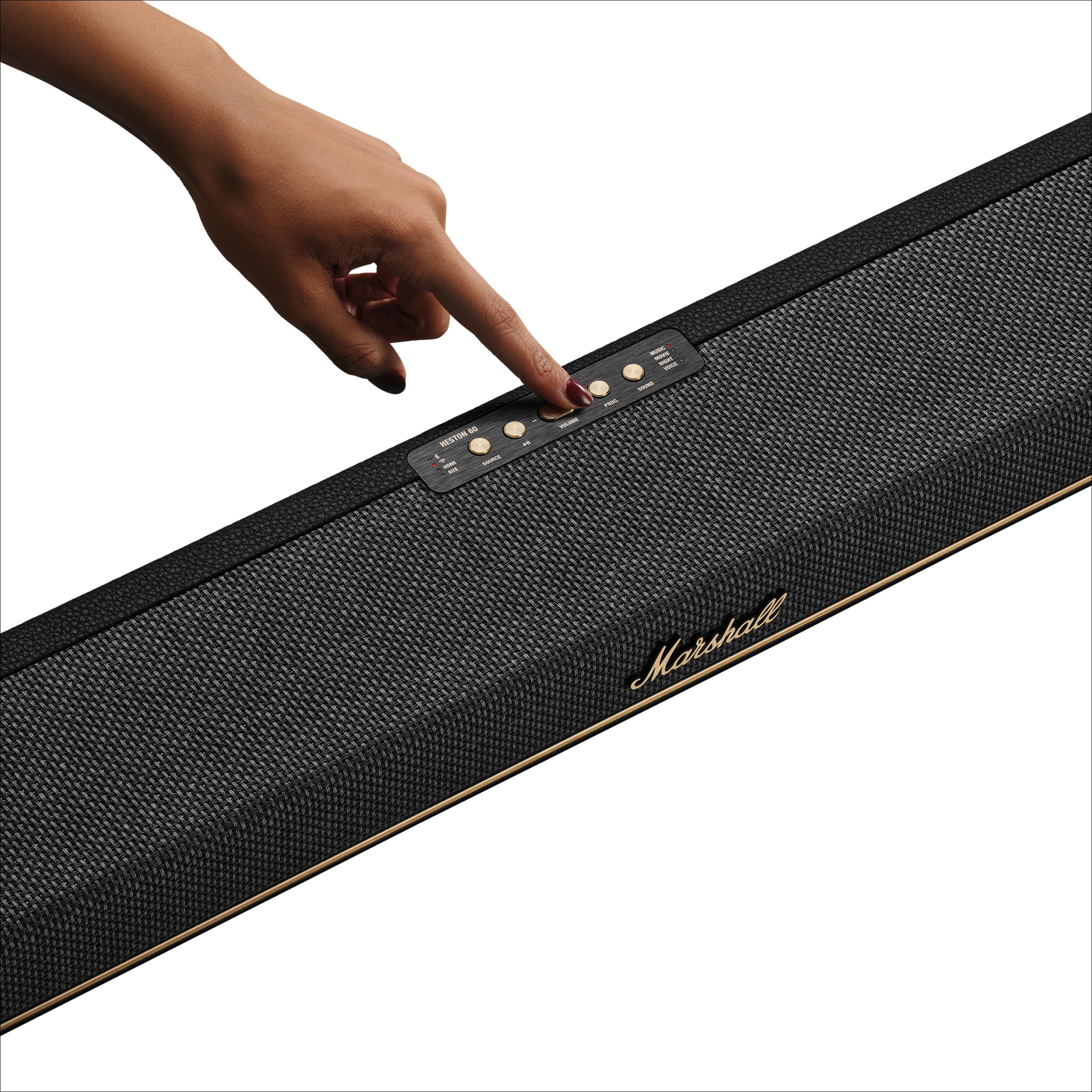 Marshall Heston 60 - Barra de sonido para TV, color negro