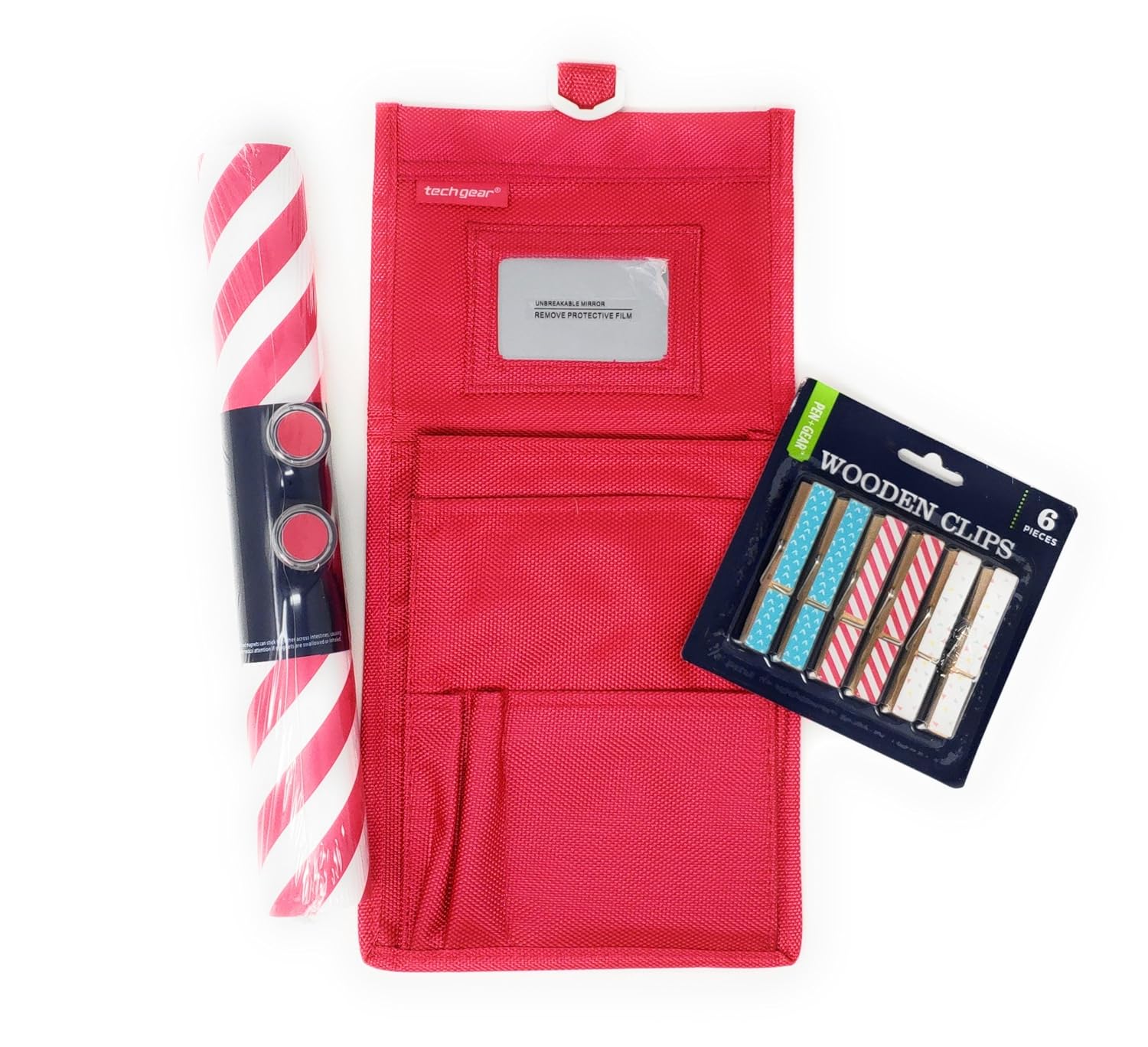 Locker Wallpaper, Locker Organizer with Mirror, and Wooden Locker Clips