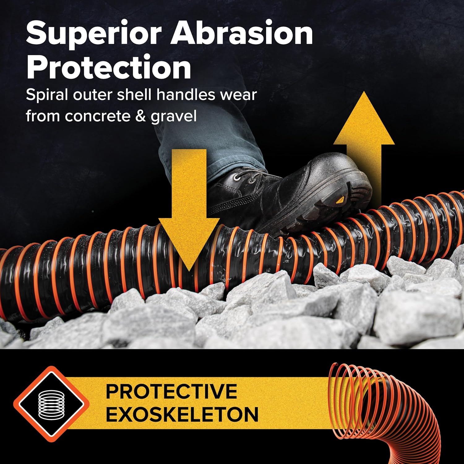 Camco RhinoEXTREME 20’ Camper/RV Sewer Hose - RV Accessories Include 360° Clear Swivel Wye Fitting & Removable 4-in-1 Adapter for Storage and Organization & More - TPE Tech for Durability (21056)