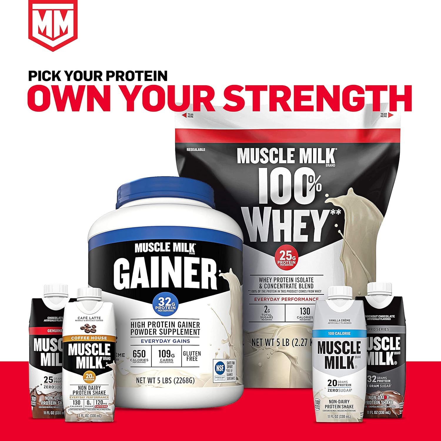 Muscle Milk Pro Series Protein Shake, Knockout Chocolate, 32g Protein, 11 Fl Oz (Pack of 12) : Health & Household