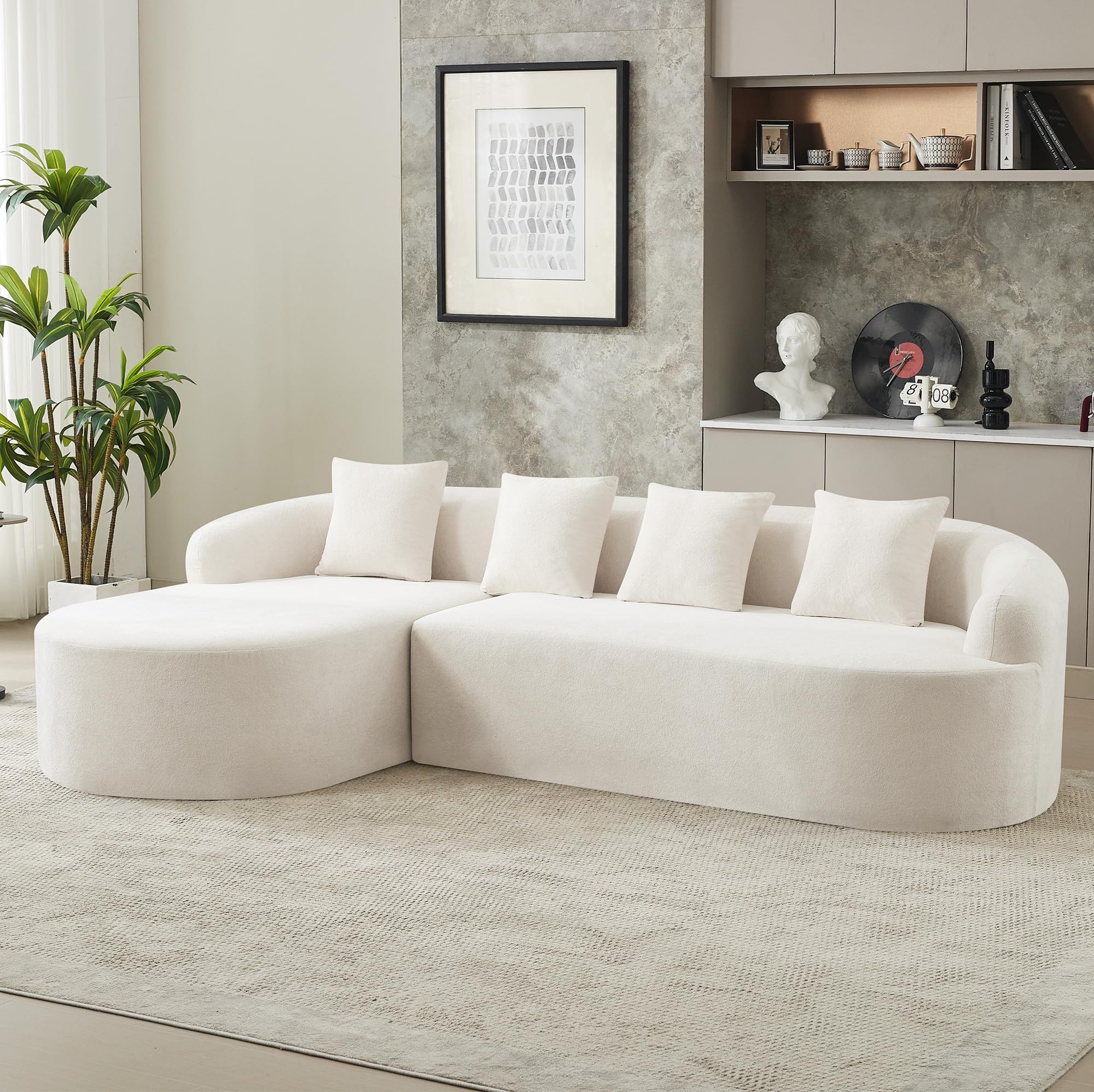 Hatppto Boneless L-Shaped Sectional