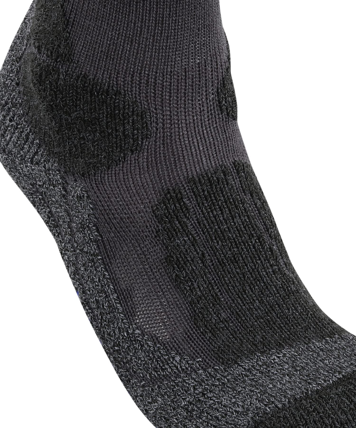 FALKE TK1 Adventure Cool W SO respirantes épaisses anti-ampoule 1 paire, Chaussettes de randonnée Femme, Gris (Asphalt Melange 3180), 37-38