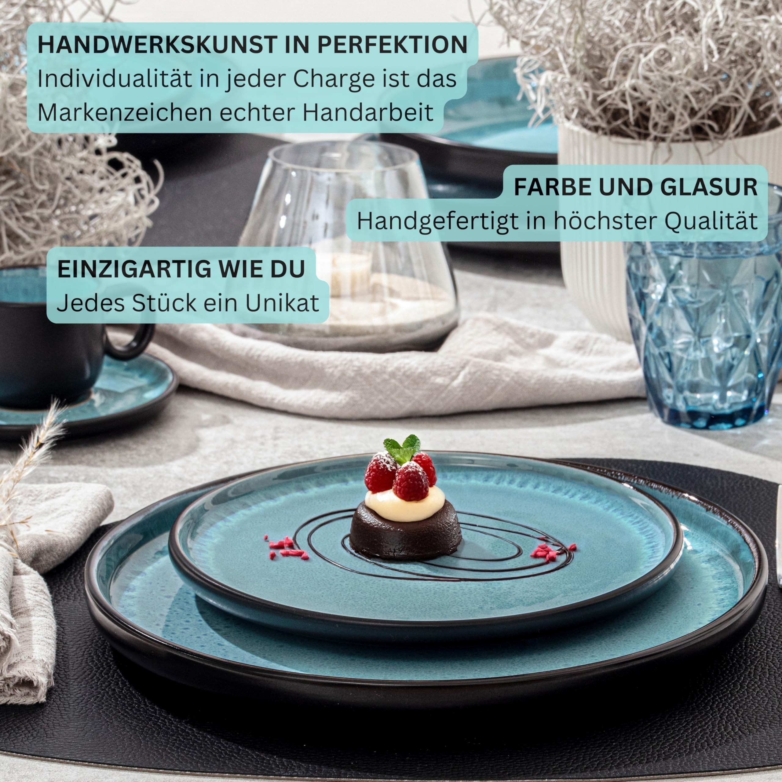 Sänger Granada Steingut Geschirr Set 18 tlg – Bild 5