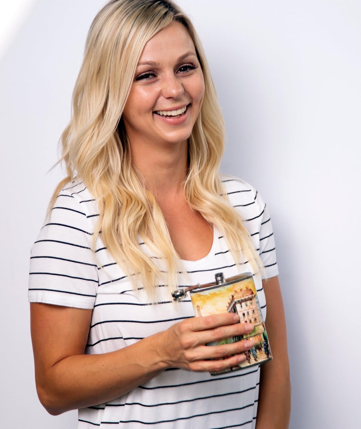 80% Off Discount Cute Flasks for Women - 12 oz Paris Design Flasks for Liquor for Women - Pretty, Discrete and Cool Stainless Steel Flask Purse with Funnel Pouring Cap for Alcohol