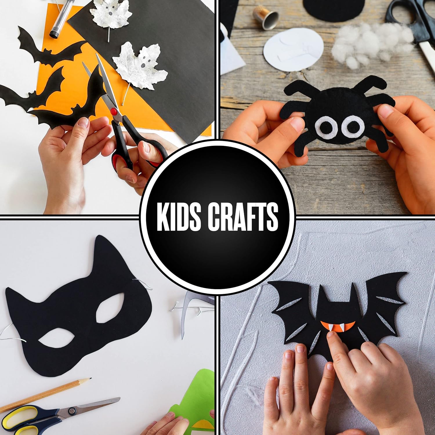 Houseables Foam Sheets for Crafts, EVA Foam, EVA Craft Sheets, Foamy Paper Board, for Art, Cosplay, Costume, Crafting, Kids Project, Scrapbook, Padding, Plain, Black, 6mm Thick, 20 Pack, 9 x 12 Inch