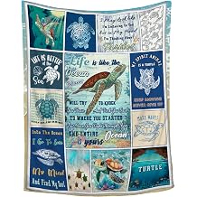 Sea Turtle Blanket,Sea Turtle Gifts Throw Blanket for Girls Boys Women Men