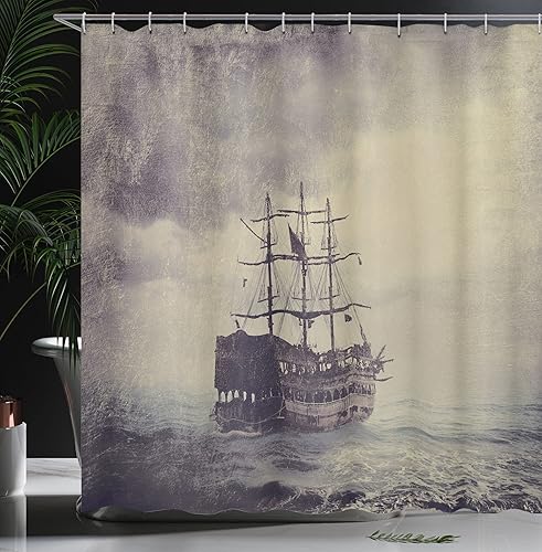 Miniatura 3 de Cortina para regadera de escena lluviosa