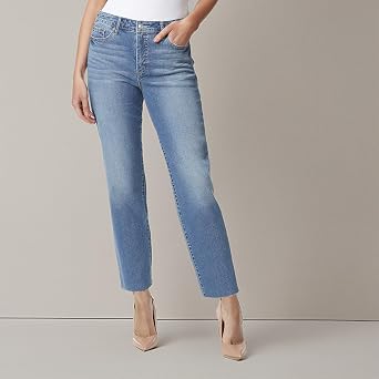 Jessica Simpson Womens Spotlight High Rise Slim Straight Ankle Standard