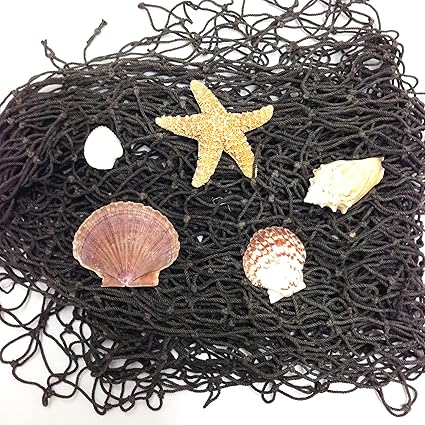 Amazon Pepperlonely 天然魚網 貝殻付き パーティーデコレーション 海賊パーティー ハワイアンパーティー 海がテーマのコットン網 パーティーアクセサリー 130インチ X インチ インテリア オンライン通販
