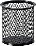 Amazon Basics Pen Holder and Desk Organizer, Office Caddy Storage, Black, 23.11 x 14.99 x 13.97 cm