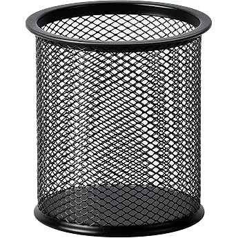 Amazon Basics Black Mesh Pen Holder