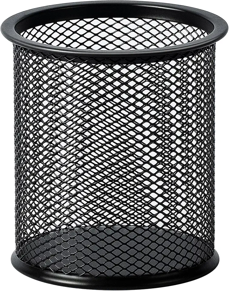 Amazon Basics Wire Mesh Pen Cup, Black