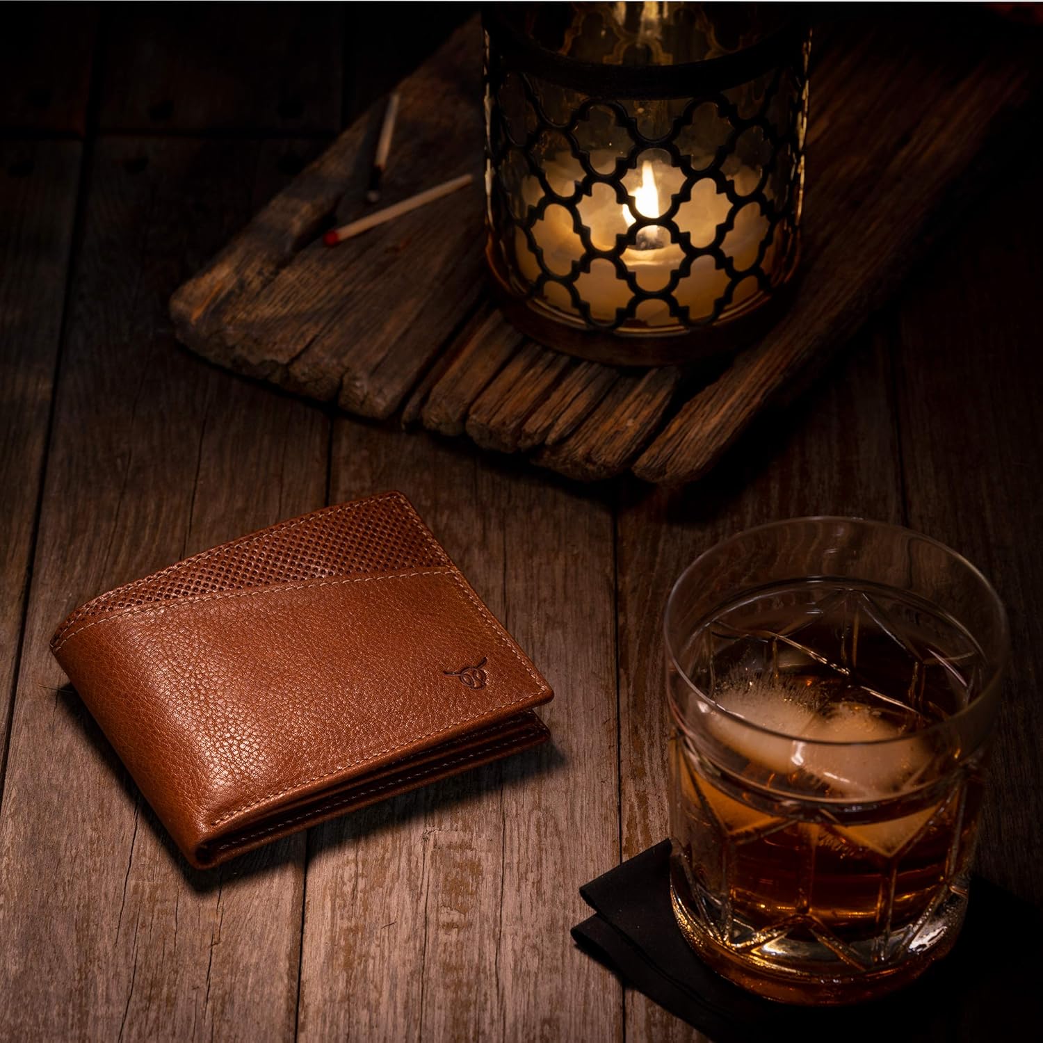 Vasa Cognac Horizontal Top Grain Leather Wallets For Men - European Luxury Minimalist Bifold Wallet with RFID and NFC Blocking Credit Card Holder - Premium Mens Slim Bi Fold Pocket Wallet