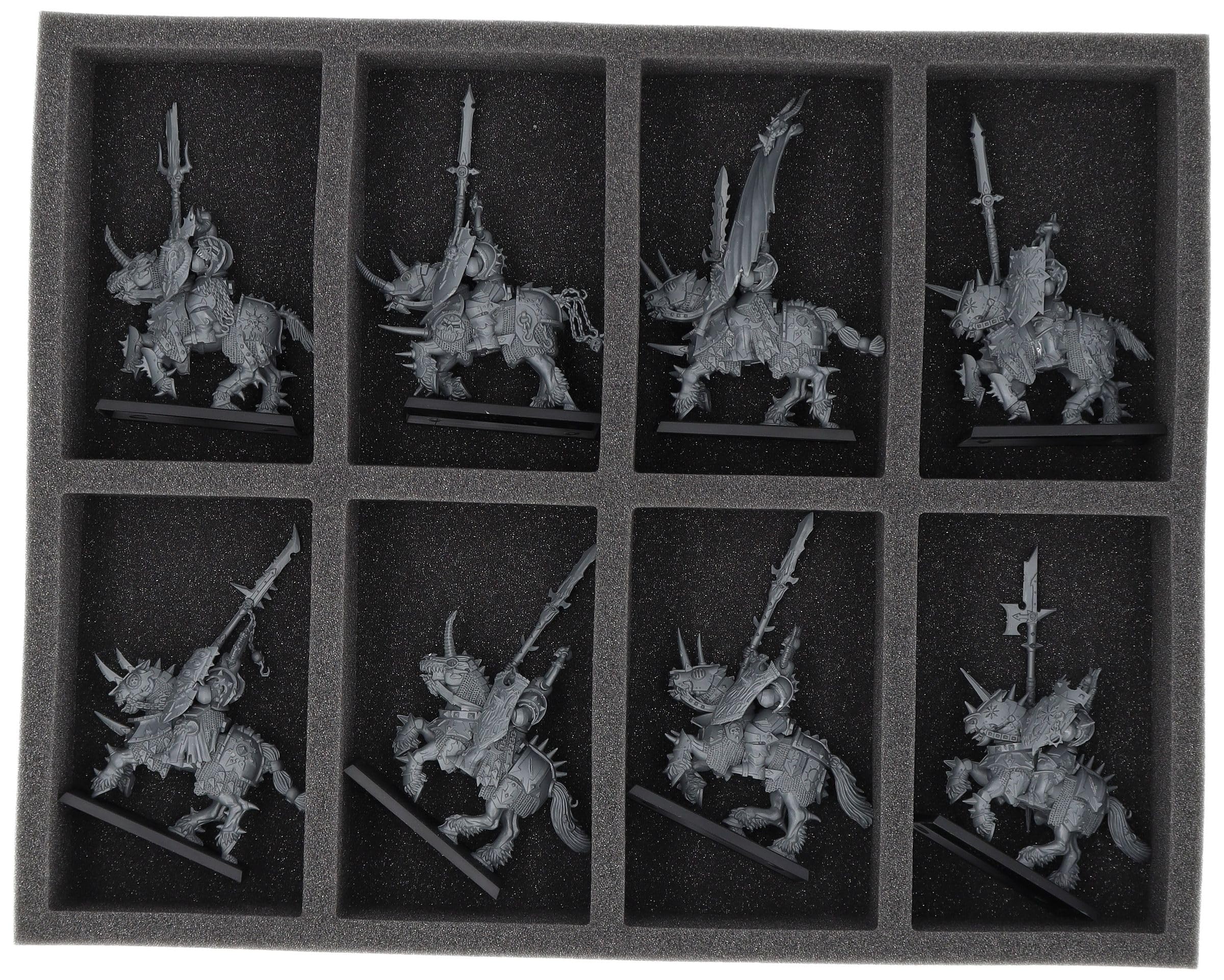 Set di vassoi in Schiuma per Miniature dei Guerrieri del Caos del Vecchio Mondo, per conservare e trasportare Cavalieri del Caos, Marauder, Predoni, Orchi Dragoni e Carri del Caos.