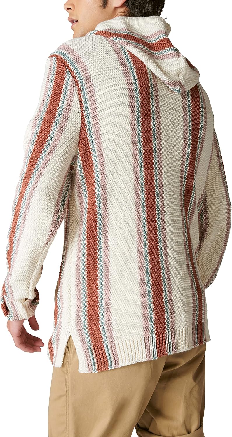 Lucky Brand Women's Men's Striped Baja Sweater
