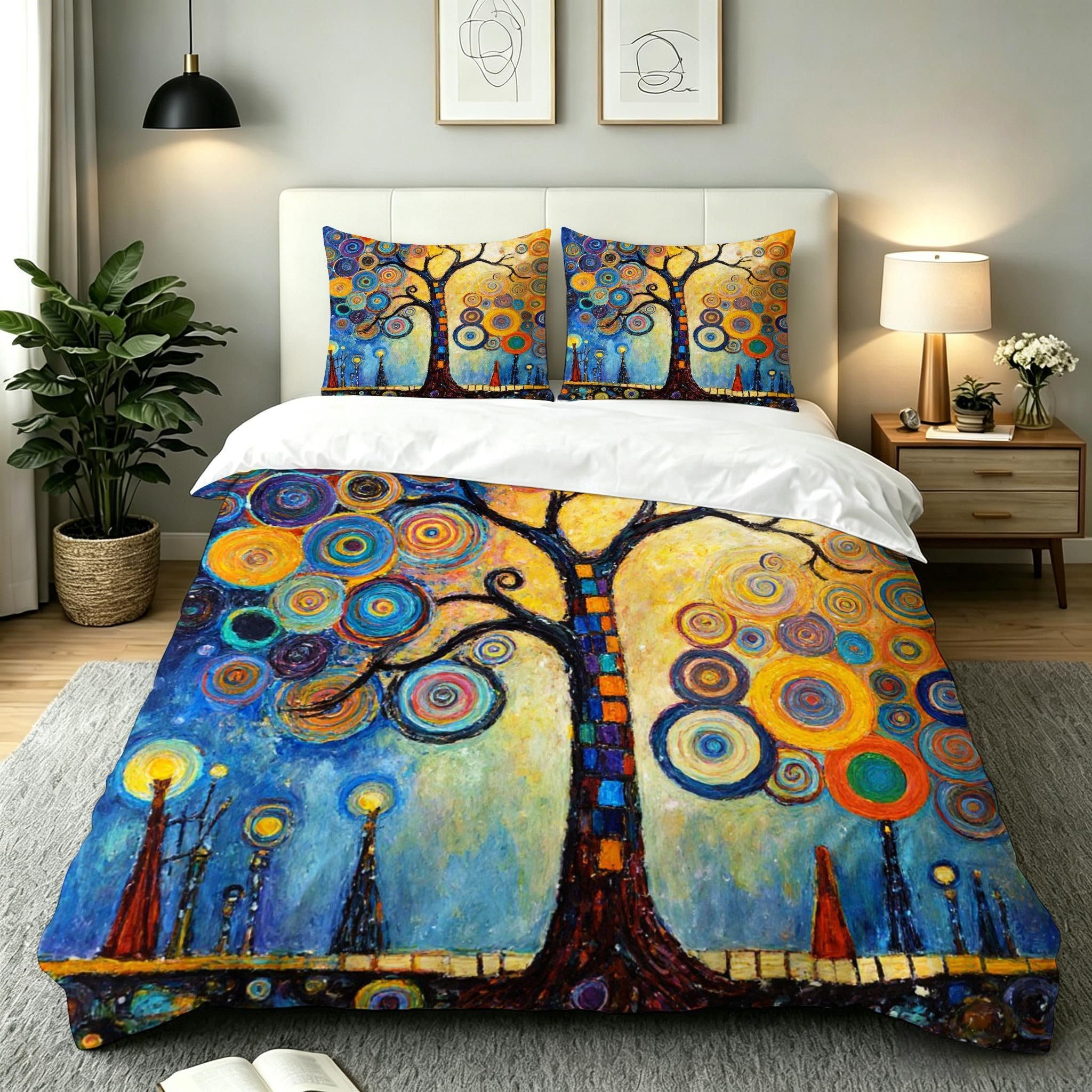 Parure de lit 2 personnes 160x200 jaune avec housse de couette microfibre zippée