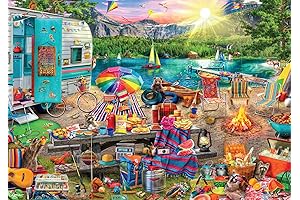 Buffalo Games Aimee Stewart Family Campsite: 500-Piece Hidden Image Jigsaw Puzzle